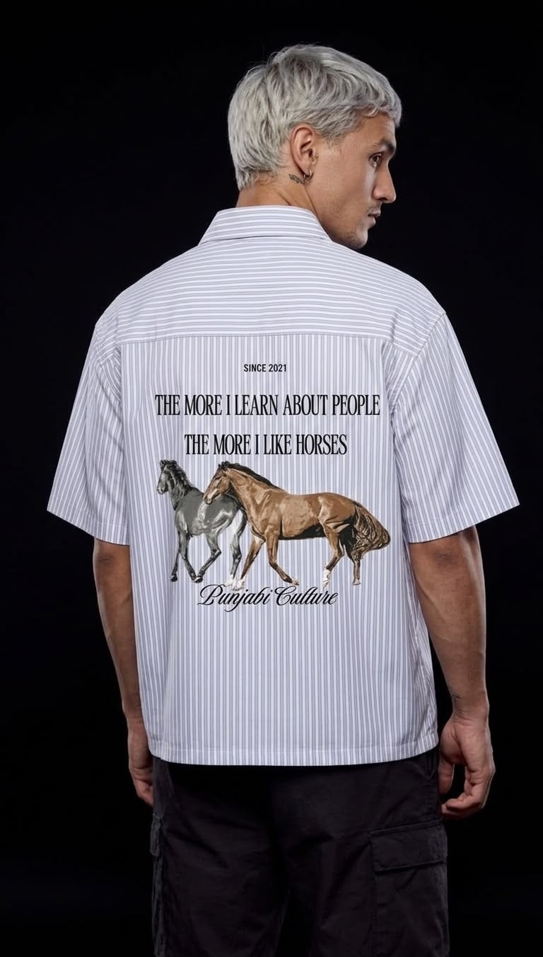 Punjabi Culture Equestrian Statement Shirt
