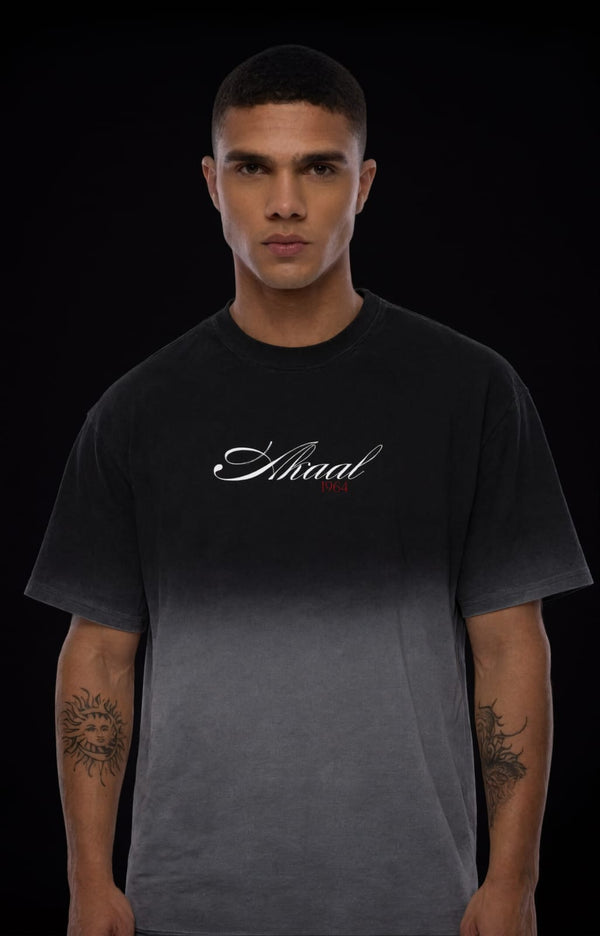 Akaal Ombre Tee — Warrior Silhouette Graphic