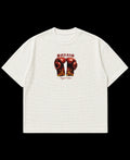 Off-white waffle boxy fit Front Design