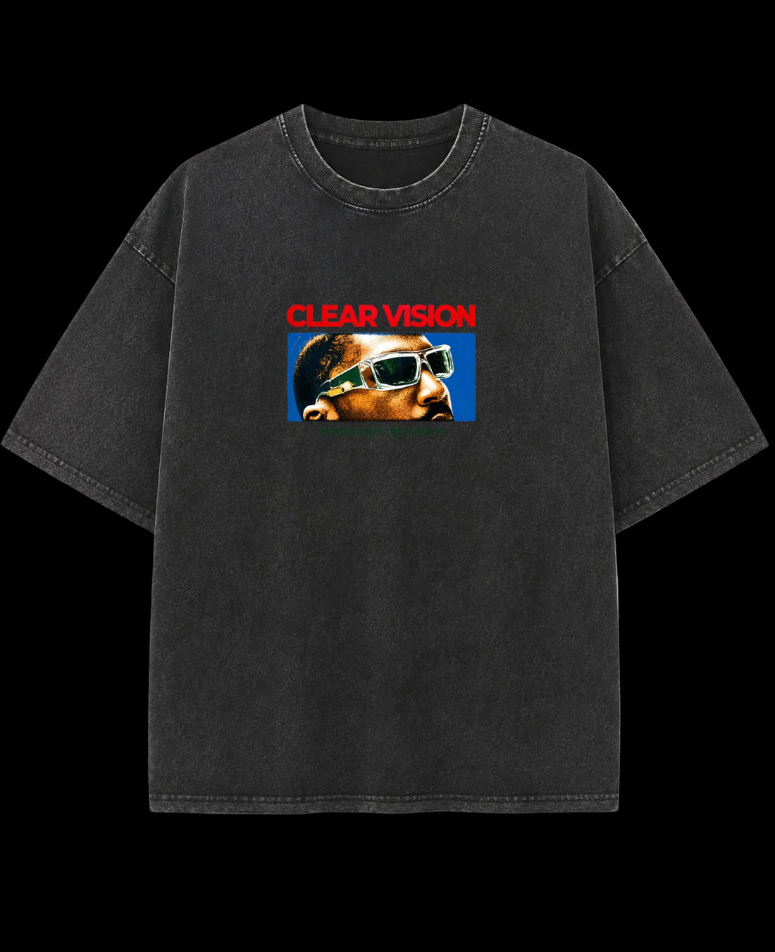 Vintage Fade Wash Oversized T-shirt Front Design