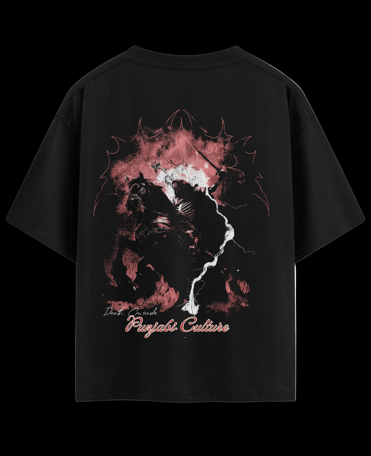 Black Oversized T-shirt Back Design