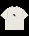 Off-white waffle boxy fit Front Design