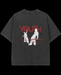 Vintage Fade Wash Oversized T-shirt Back Design