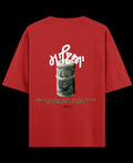 Red Oversized T-shirt Back Design