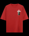 Red Oversized T-shirt Front Design