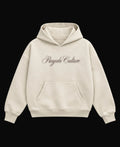 Cream Boxy Hoodie Front Design