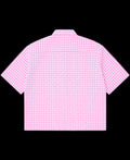 Pink Gingham Oxford Boxy Shirt Back Design