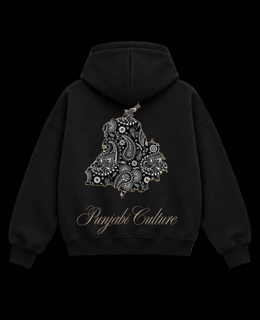 Black Boxy Hoodie Front Design