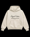 Cream Boxy Hoodie Front Design