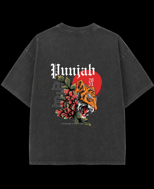 Vintage Fade Wash Oversized T-shirt Back Design